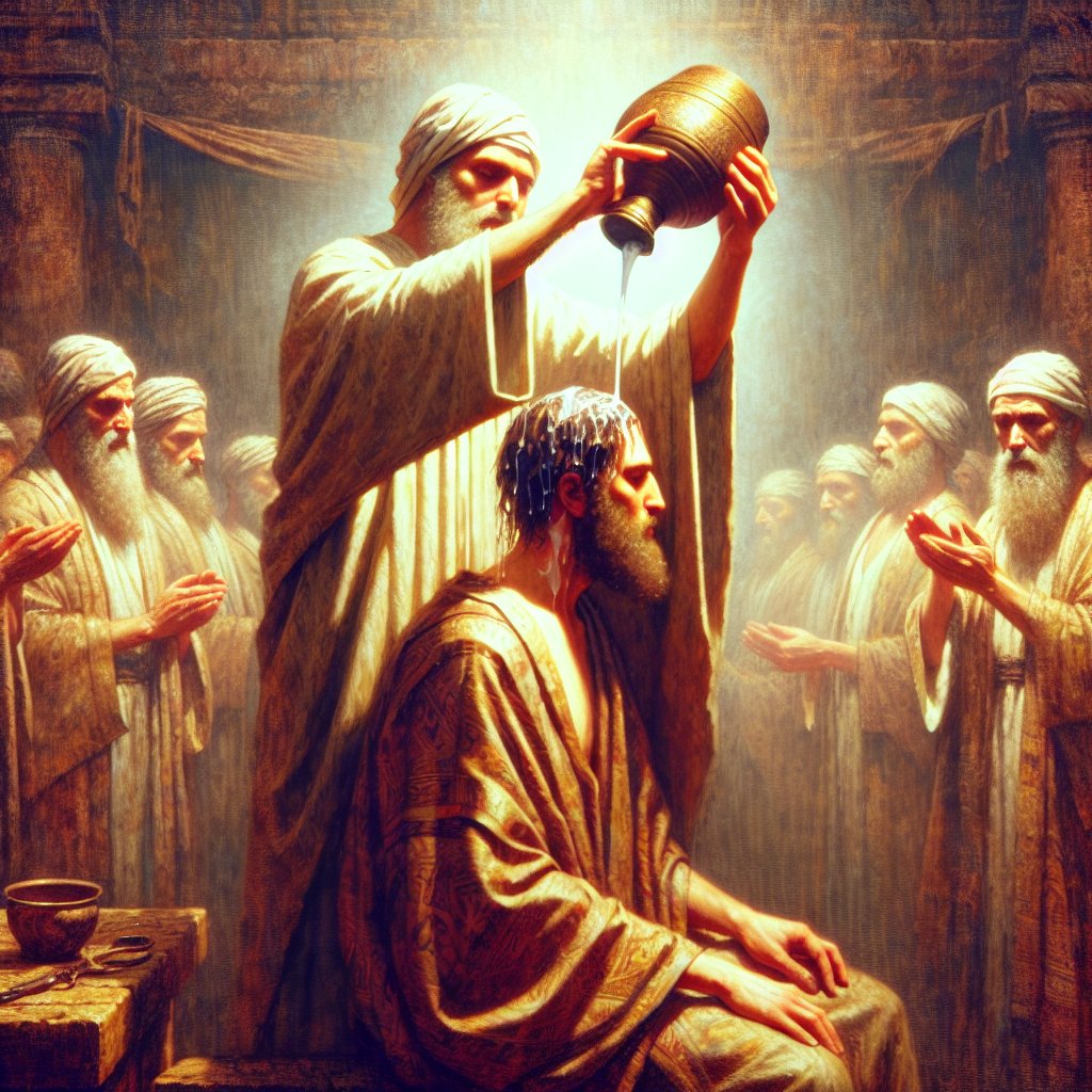 The anointing of Aaron